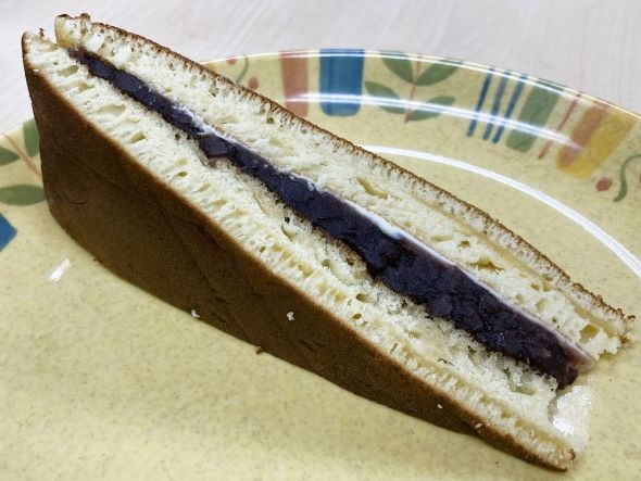 超特大どら焼の断面